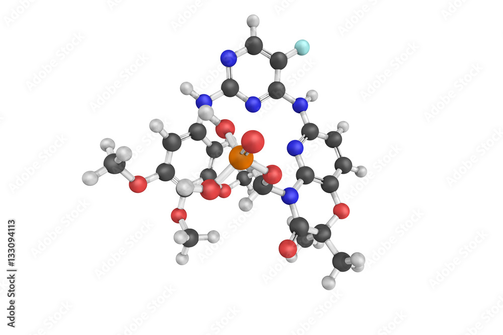 3d structure of Fostamatinib, an experimental drug candidate for 3d structure of Fostamatinib, an experimental drug candidate for
