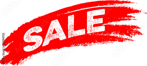 Sale! Roter Wischer, Angebot, Button