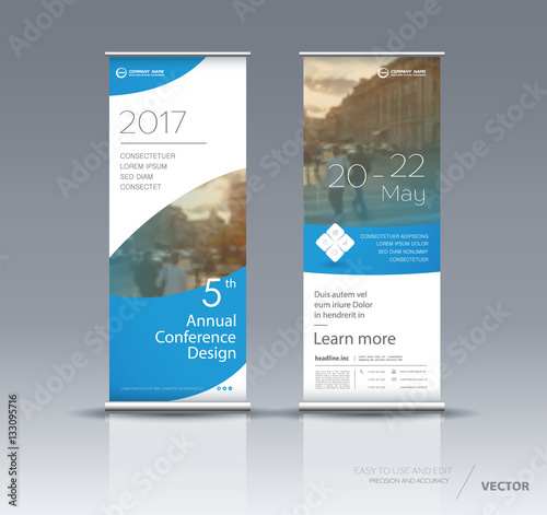 Vertical banner template design