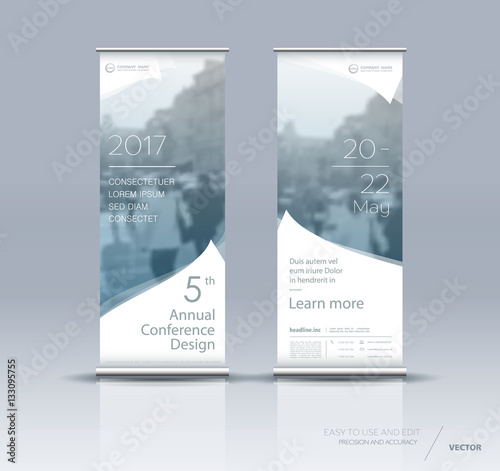 Vertical banner template design