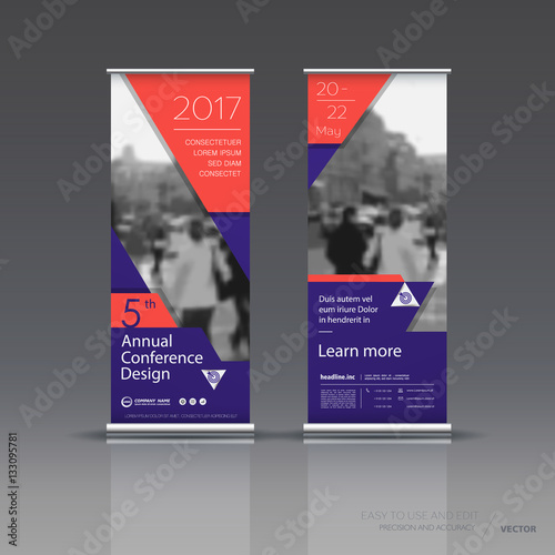 Vertical banner template design