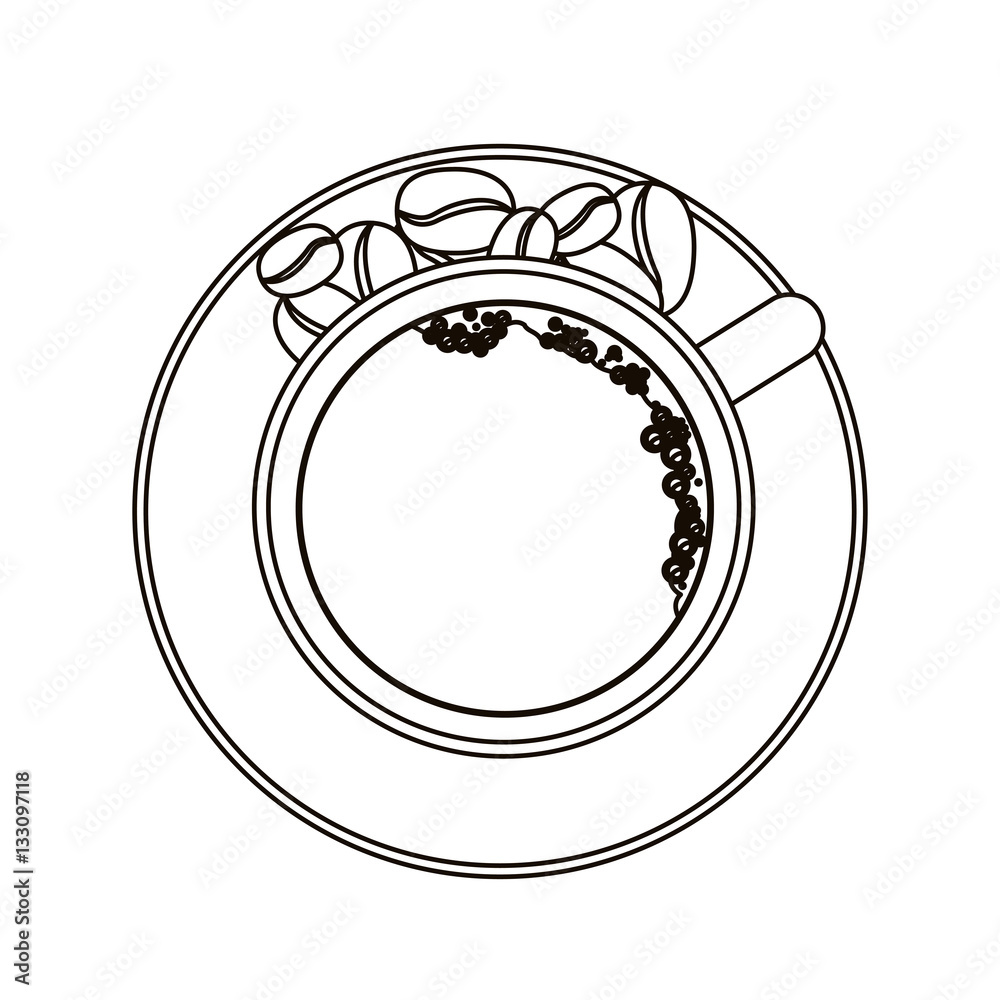 Coffee cup icon. Drink breakfast and beverage theme. Isolated design. Vector illustration Coffee cup icon. Drink breakfast and beverage theme. Isolated design. Vector illustration