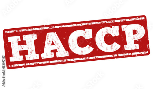 HACCP (Hazard Analysis Critical Control Points) sign or stamp