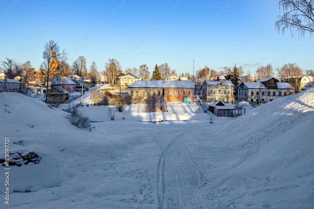 Village Vyatskoe in Yaroslavl region, Russia