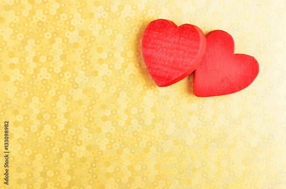 Fototapeta premium Heart on decorative background