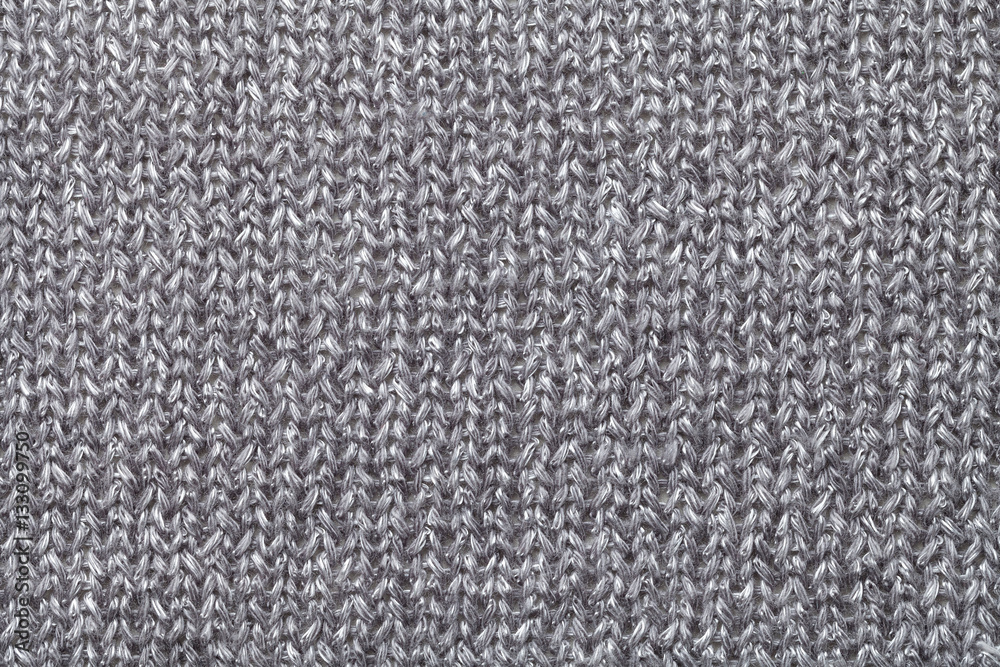 Fototapeta premium Gray textile background closeup. Structure of the fabric macro