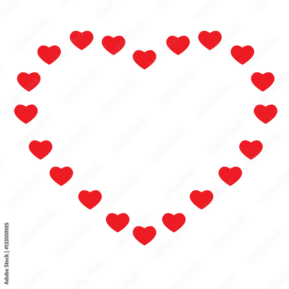 heart on white background. heart sign. Valentine heart simbol.