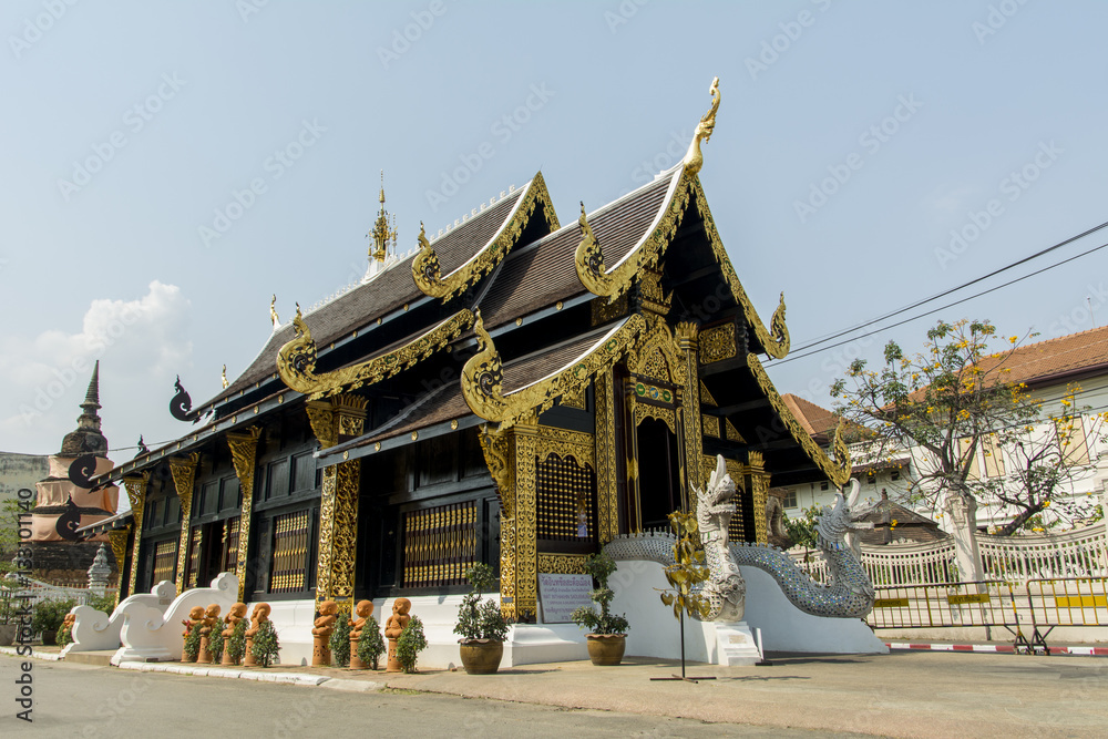 Obraz premium Temple in Asia Thailand Chiang Mai
