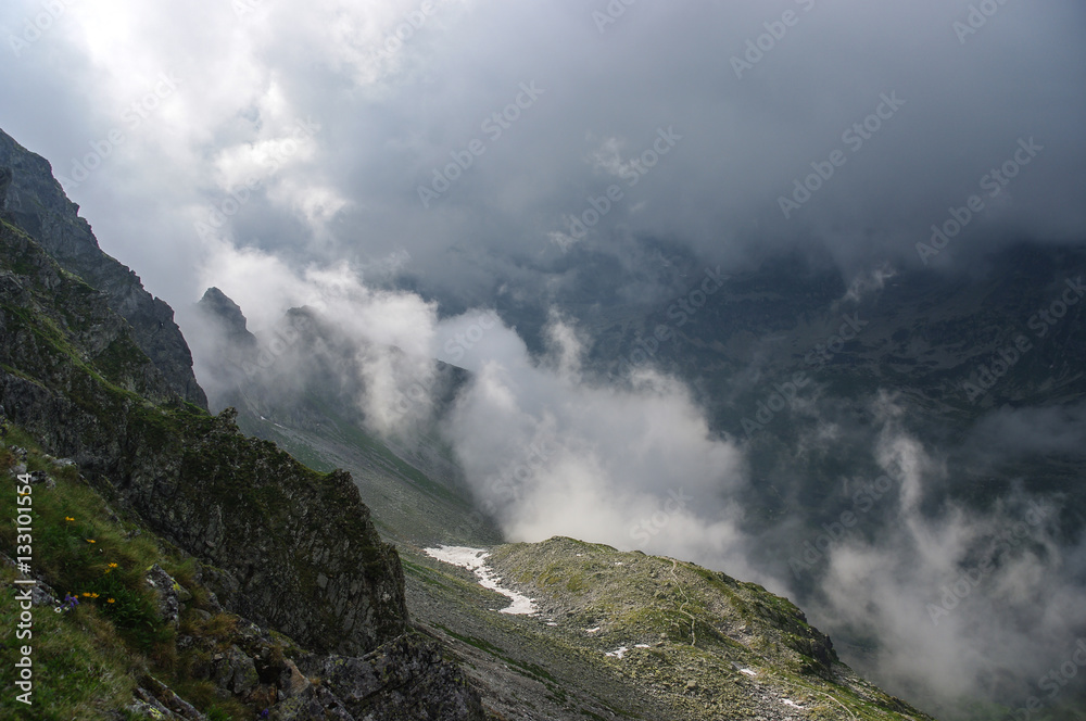 Amazing summer view of mountains. Tatry