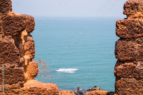 Billede på lærred Old portuguese ruins, Goa, India