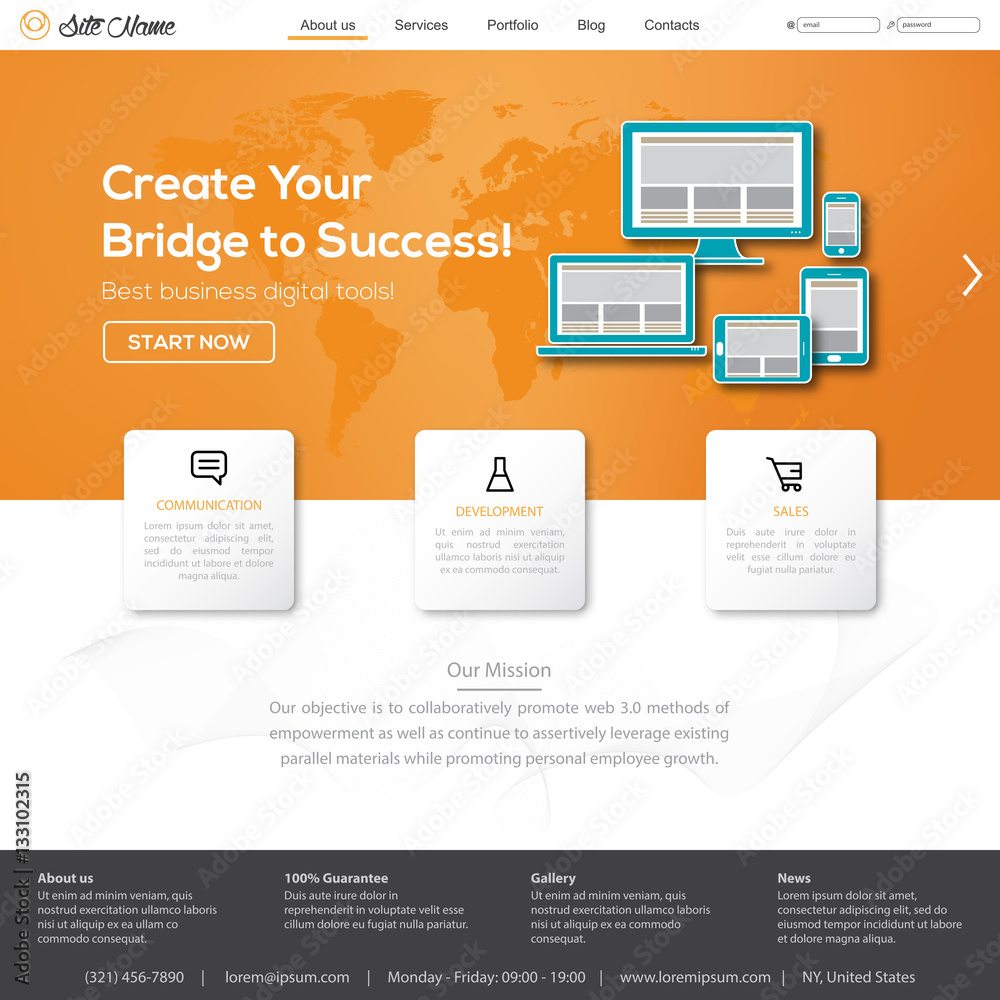 Website template, icons, header and other vector elements for your design. Digital tech web shop. Website template, icons, header and other vector elements for your design. Digital tech web shop.