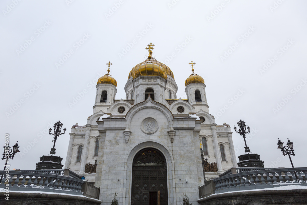 The Cathedral of Christ the Savior in Moscow, Russia