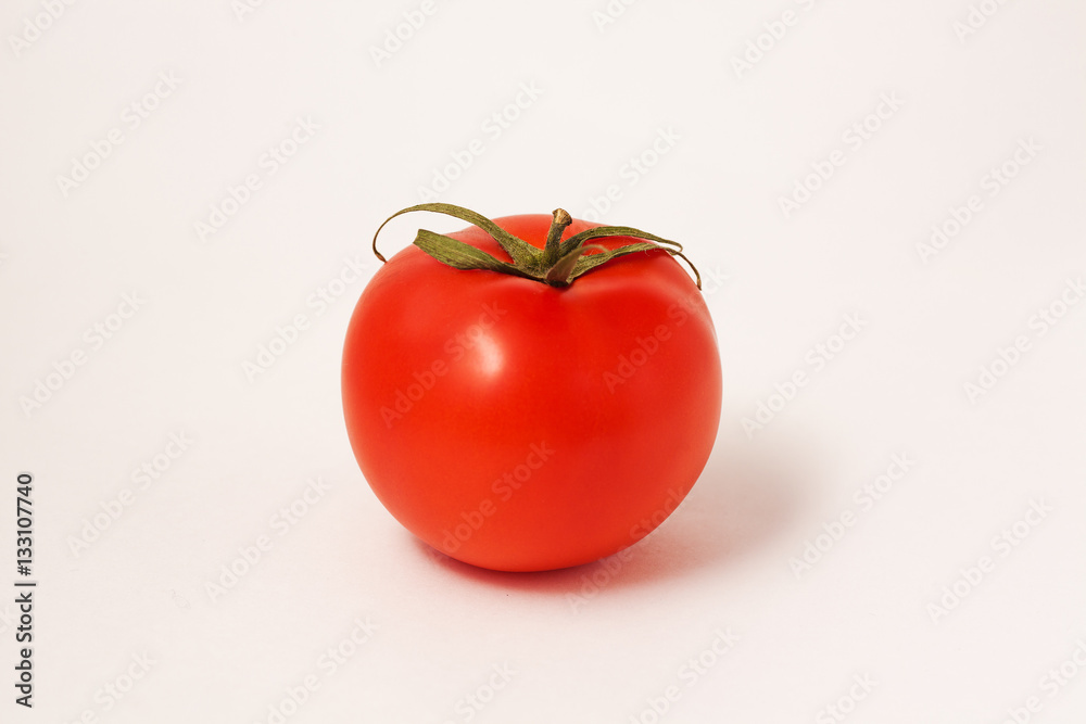 tomatoe on white background