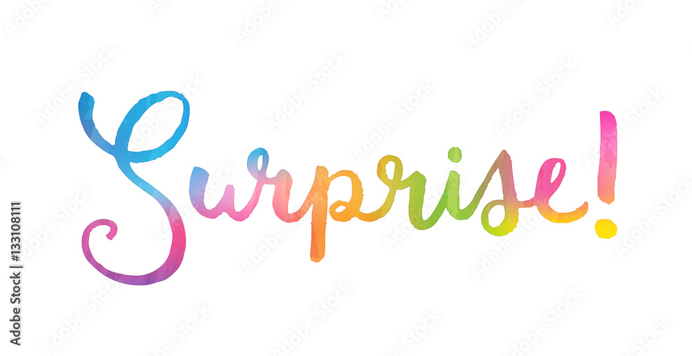SURPRISE! Hand Lettering Icon