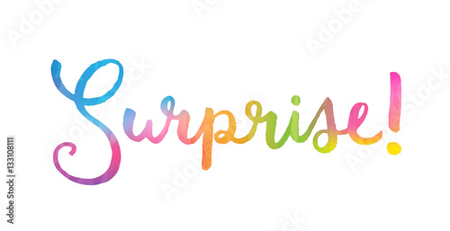 SURPRISE! Hand Lettering Icon
