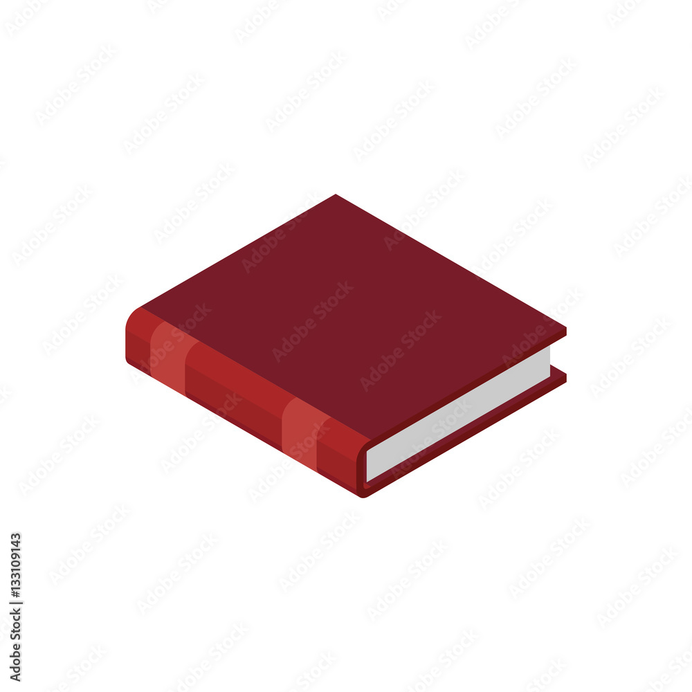 Closed book isolated. Old volume on white background Closed book isolated. Old volume on white background