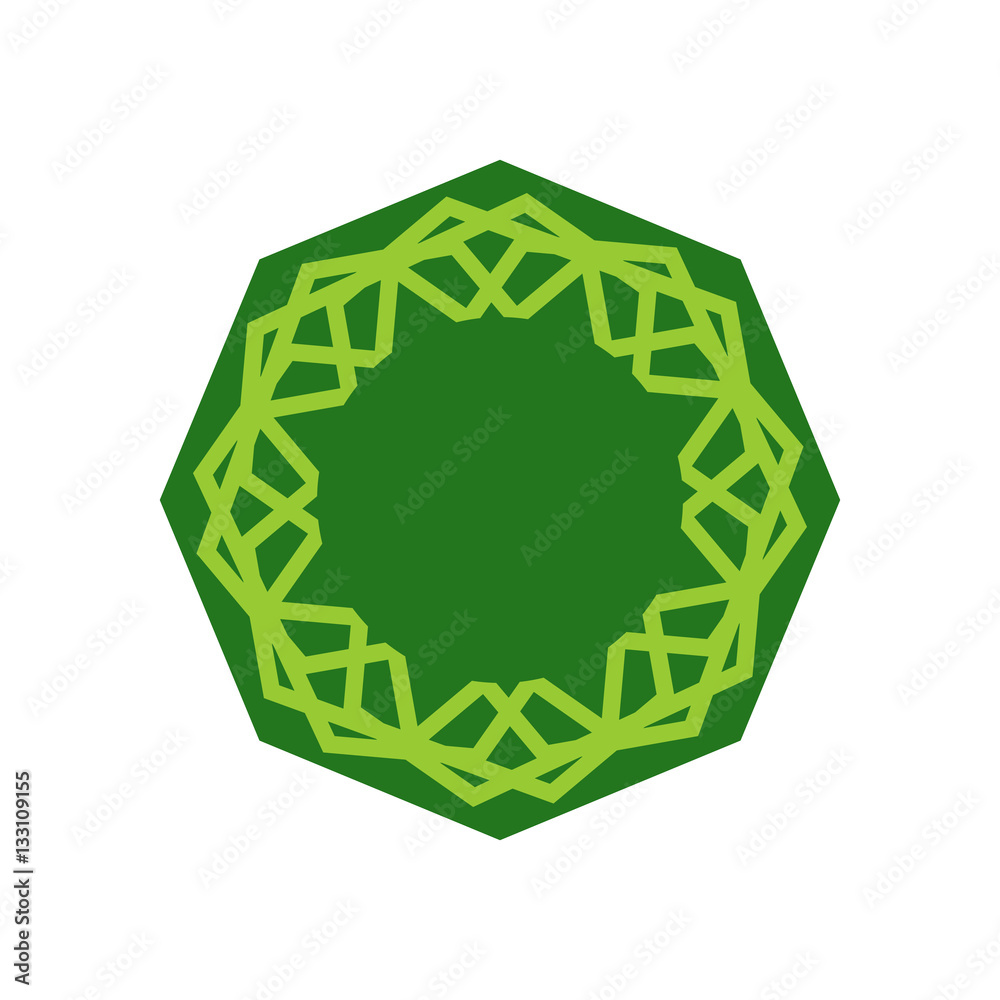 Halal template for Islamic pattern. Logo for properly cooked foo Halal template for Islamic pattern. Logo for properly cooked foo