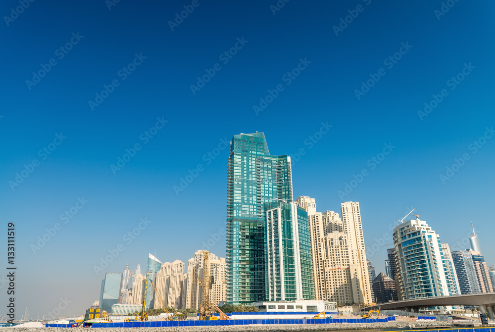 Fototapeta premium Dubai Marina buildings