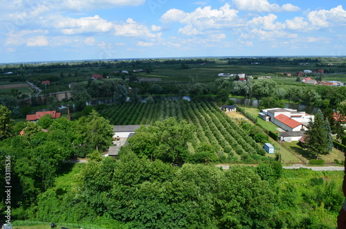 Krajobraz wsi/The landscape of village, Mazovia, Poland