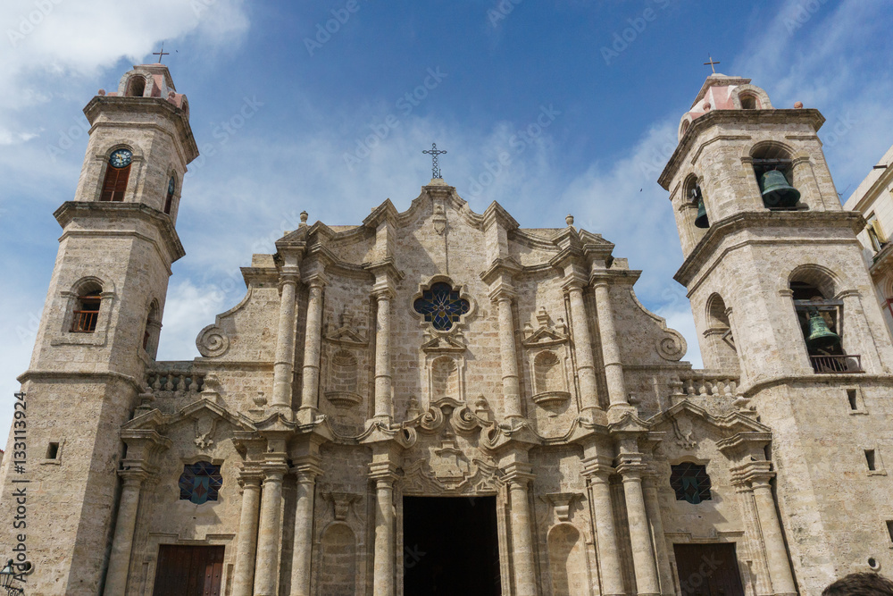 The Cathedral of San Cristobal de La Havana, Cuba.
