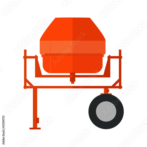 Concrete, cement mixer