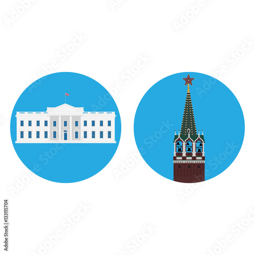 White house and kremlin