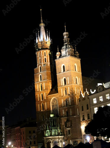 St Marys Basilica in Krakow Poland