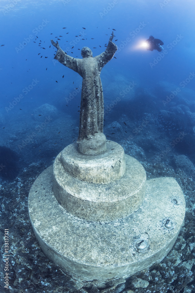 Cristo degli Abissi Stock Photo Adobe Stock