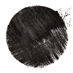 Black circle with strokes