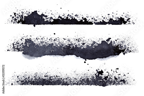 Set of grunge stripes