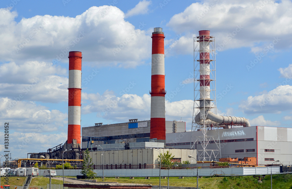 Тепловая электростанция (ТЭЦ) в Москве 