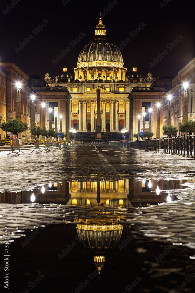 The Papal Basilica of St. Peter in the Vatican city