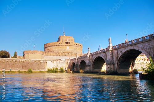Obraz na płótnie The Mausoleum of Hadrian (Castel Sant'Angelo) in Rome w salonie