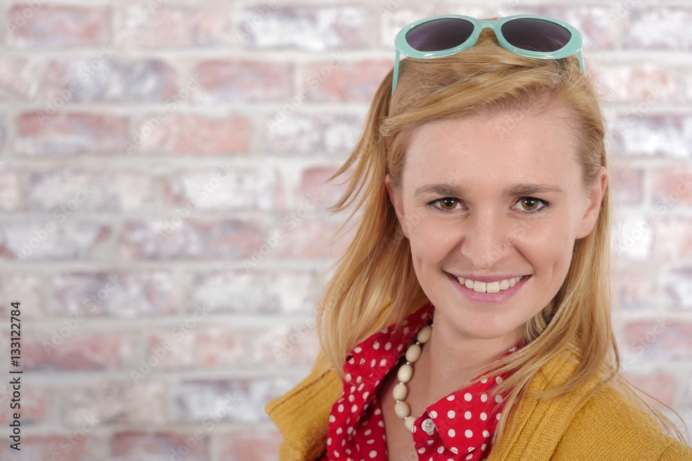 Portrait of a beautiful young blonde woman Portrait of a beautiful young blonde woman