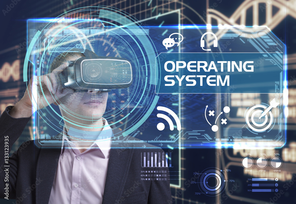 Business, Technology, Internet and network concept. Young busine Business, Technology, Internet and network concept. Young busine