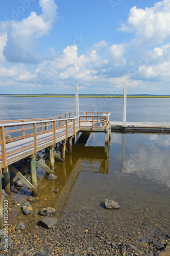 Boat dock at Crooked River State Park in Saint Marys, Georgia