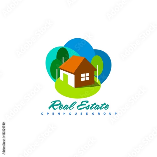 Real Estate Logo Design. House Logo Design. Creative Real Estate Vector Icons 