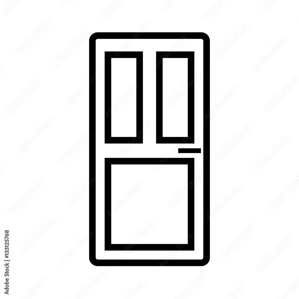 Door vector icon Door vector icon