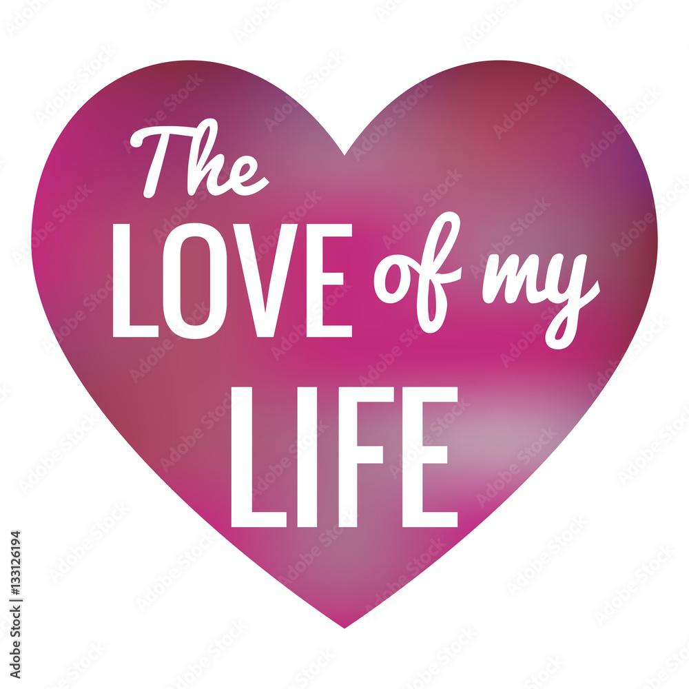 Vector greeting card for Valentine's Day. Beautiful quote against a blurred heart. Vector greeting card for Valentine's Day. Beautiful quote against a blurred heart.