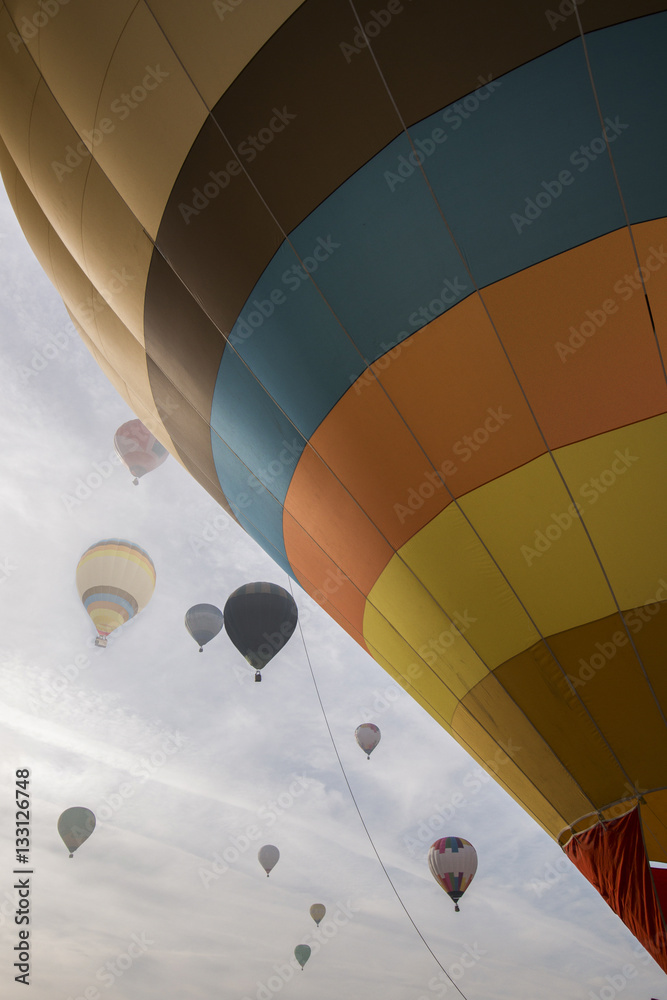 Obraz premium ascension of hot air balloons festival