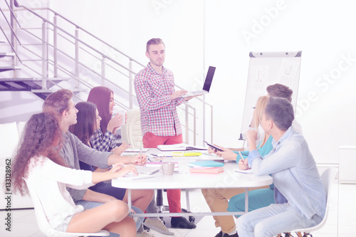 Business people working at ...