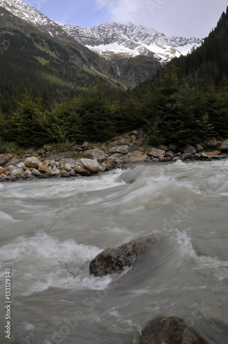 der ruetz-bach im stubaital photo