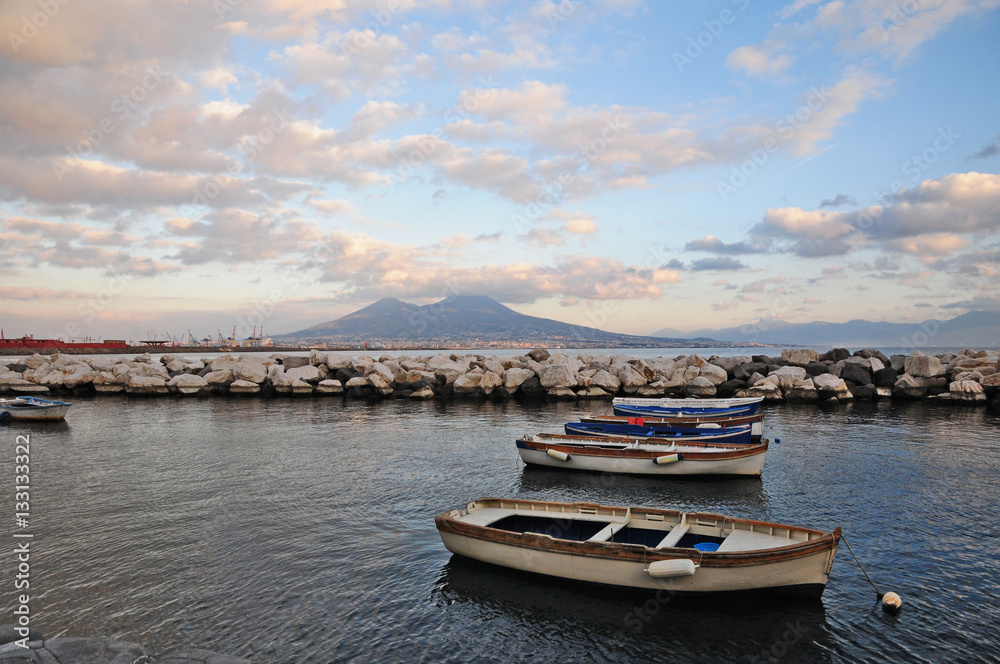 Napoli, il golfo e Vesuvio