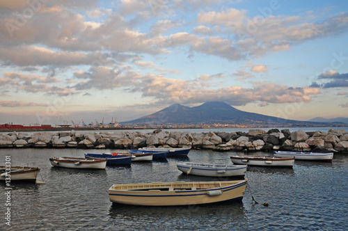 Napoli  il golfo e Vesuvio