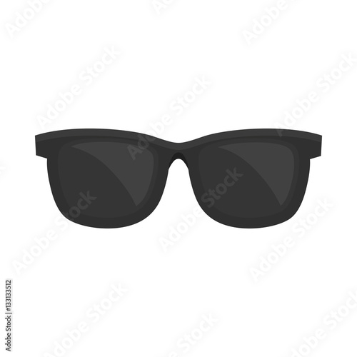 black sunglasses accessorie travel vector illustration eps 10