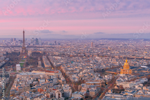 Paris. Aerial view of the city. © pillerss