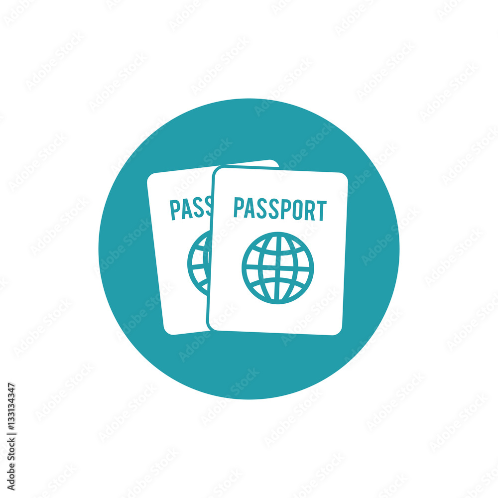 passport identification tourist button vector illustration eps 10 passport identification tourist button vector illustration eps 10