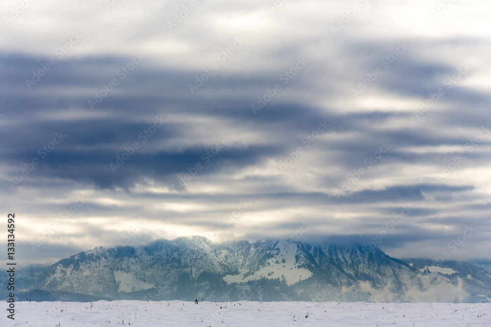Obraz premium Gewitter über dem Pilatus