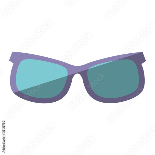 purple and blue sunglasses accessorie travel shadow vector illustration eps 10