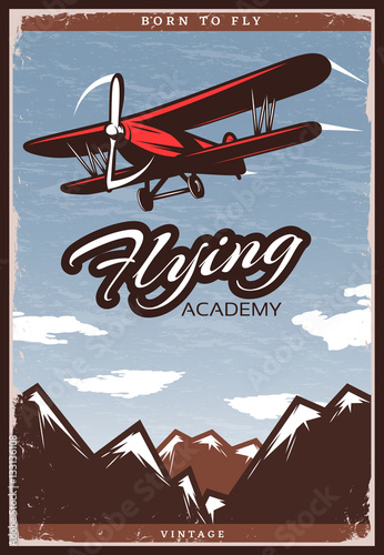 Colorful Aircraft Poster